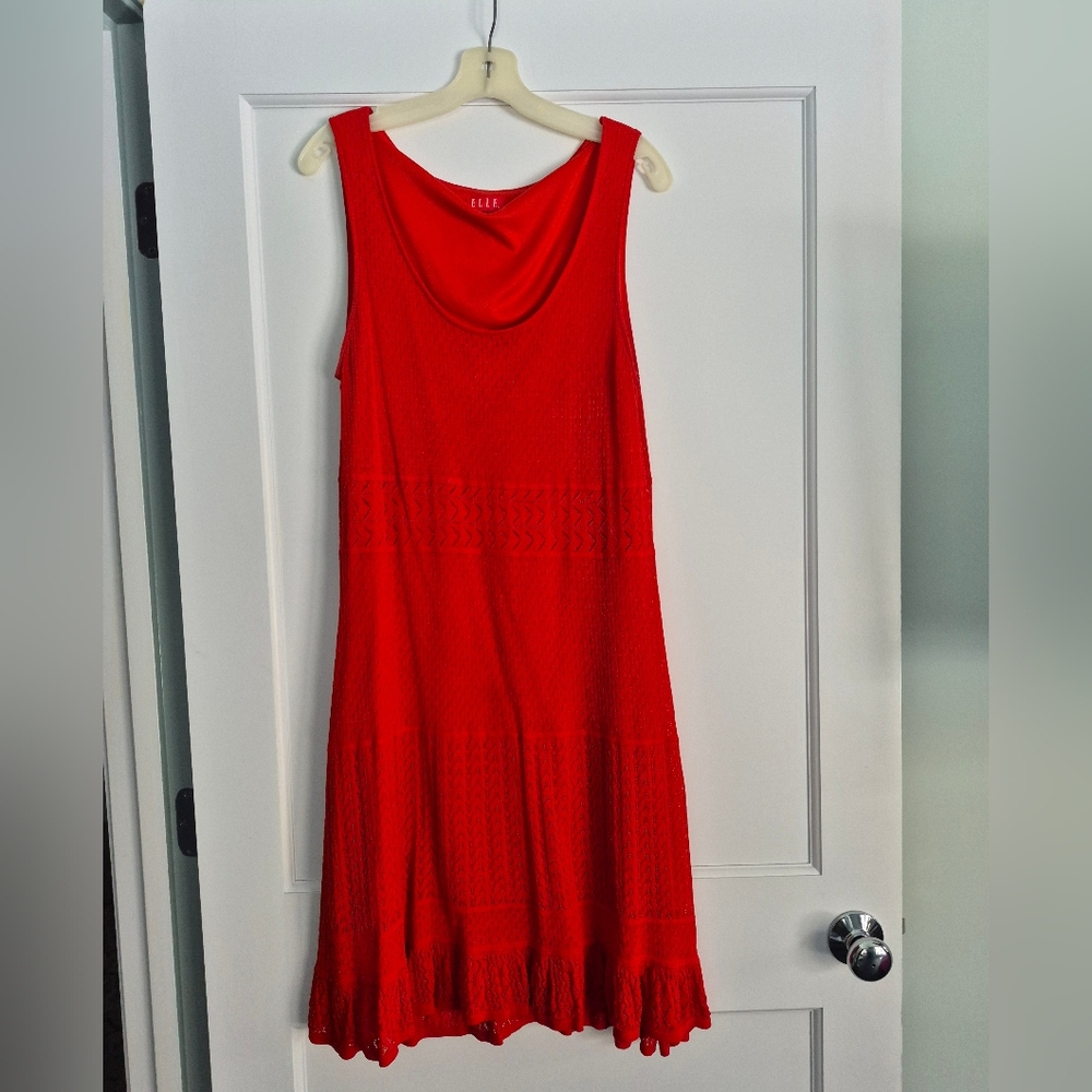 Elle Vibrant Red Midi Dress size XL